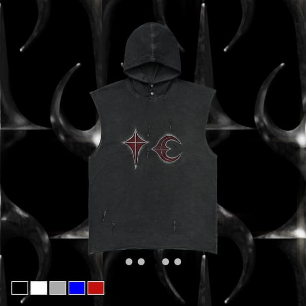 떠그클럽 Rock Hooded Vest 1
