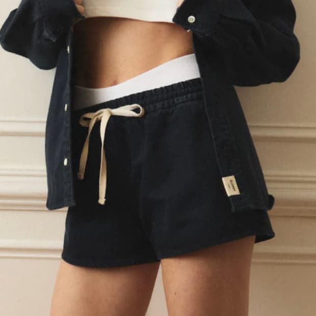 글로니 클래식 코튼 트윌 쇼츠(black)