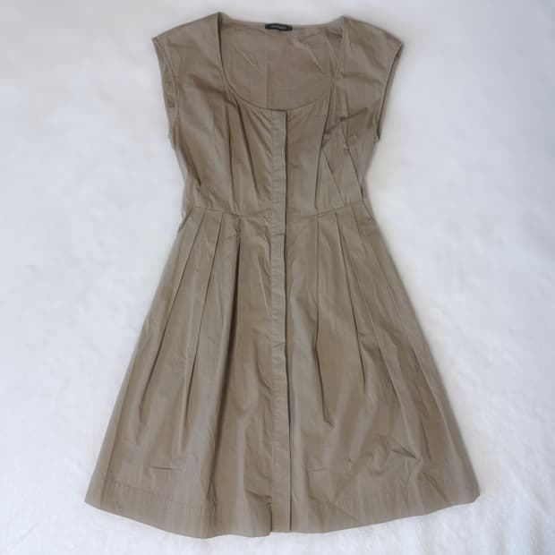 Max&Co 막스앤코 베이지 심플 보헤미안 나시 원피스