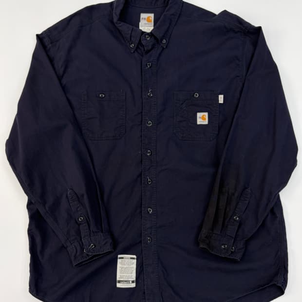 Carhartt FR 워크 셔츠 네이비