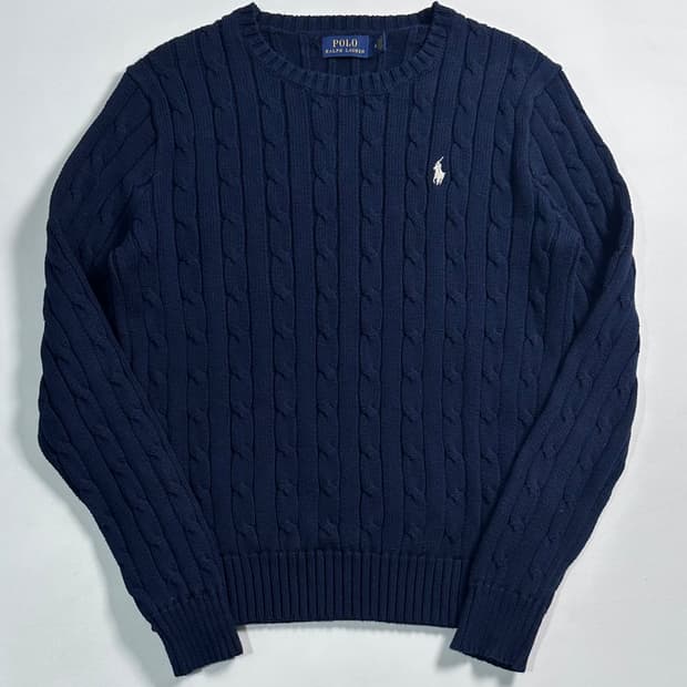 폴로 랄프로렌 네이비 케이블 니트