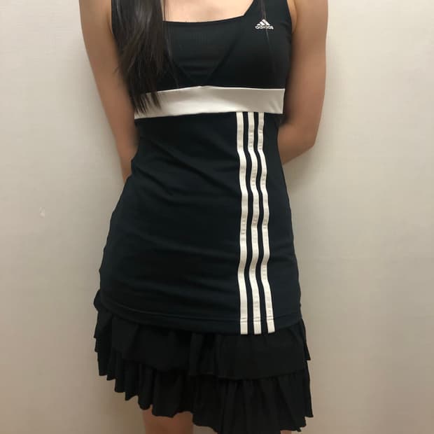 빈티지 아디다스 블랙 슬리브리스