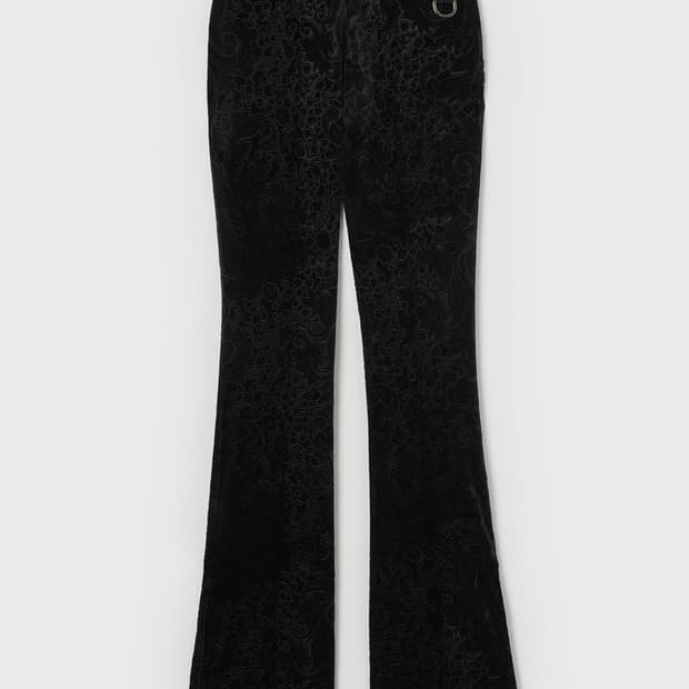 윤세 YUNSE 벨벳 슬림 팬츠 