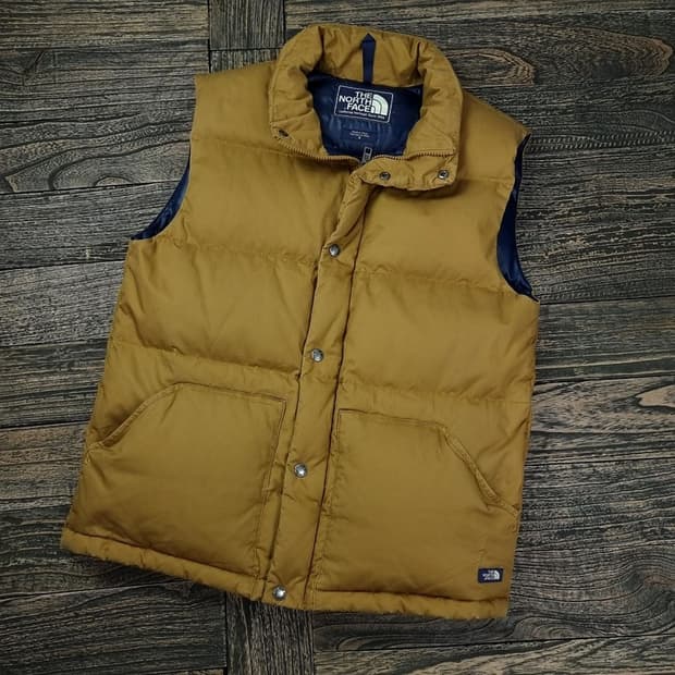 노스페이스 퍼플라벨 로고 패치 구스다운 패딩 베스트 조끼 P01152