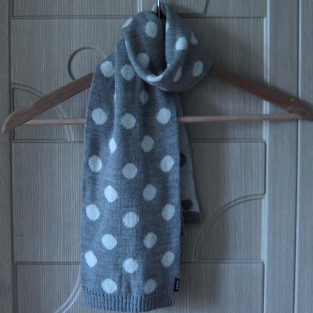 vintage Ships japan dot scarf