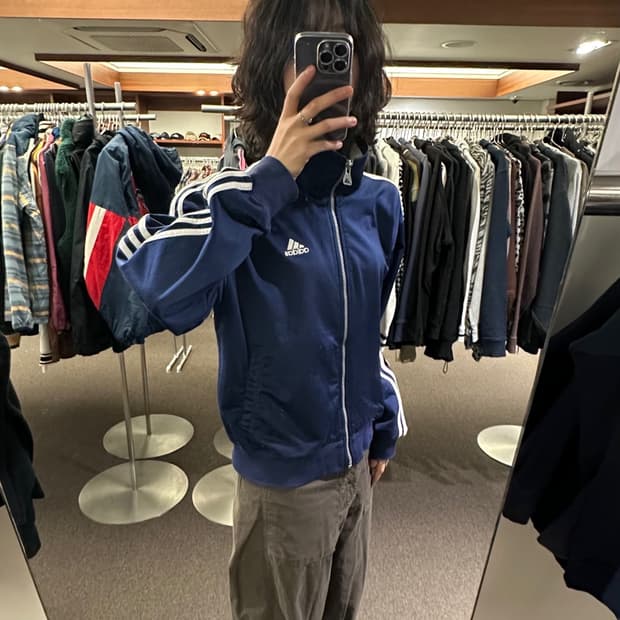 L)아디다스 빈티지 올드스쿨 네이비 져지