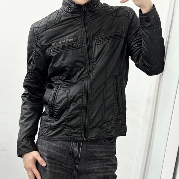 Guess 게스 폴리쉘 바이커 자켓