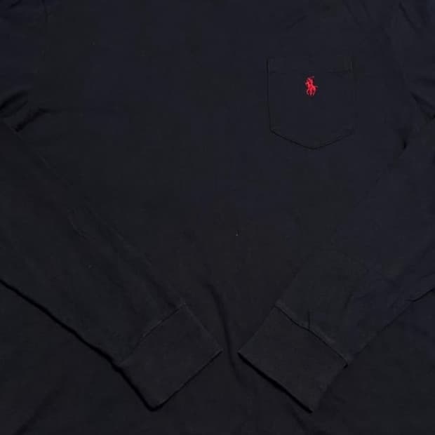 폴로 롱슬리브 블랙 M