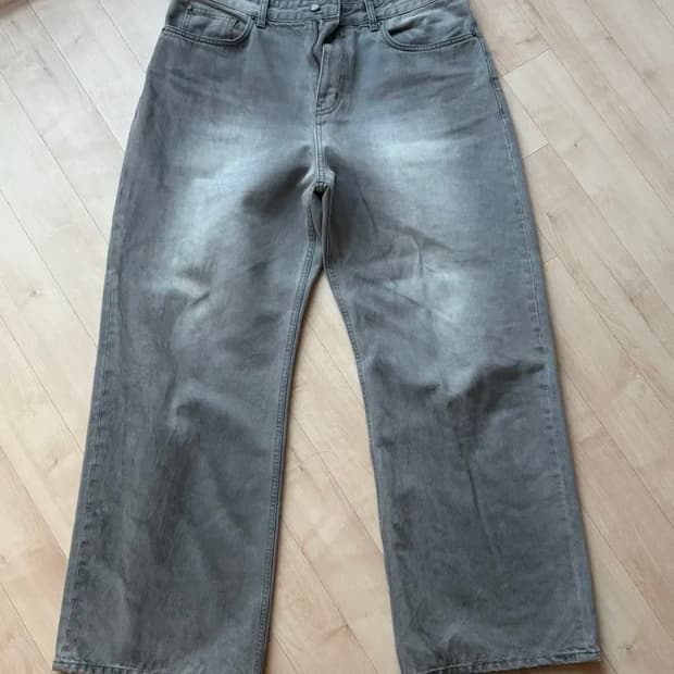 벨리에 트루와이드 데님 팬츠 - 빈티지 그레이 34/32