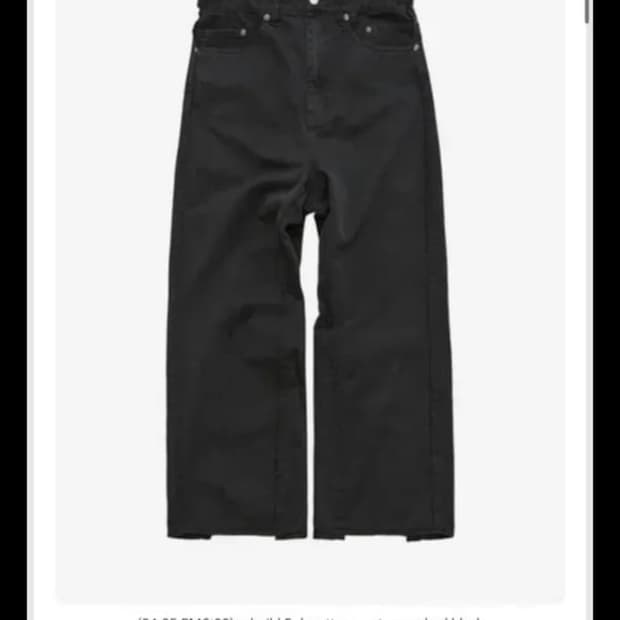 폴리테루 리빌드 5pk 코튼 팬츠 워시드 블랙 1