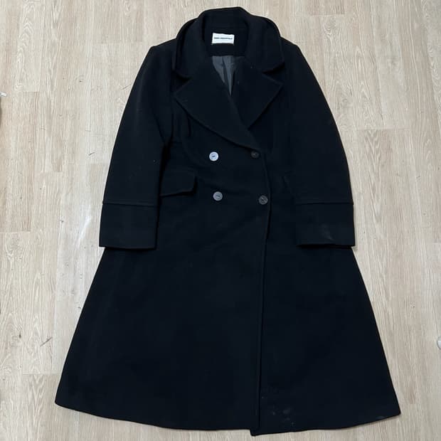 칼라거펠트 파리스 여성 캐시미어 롱 더플 코트 94-100-165