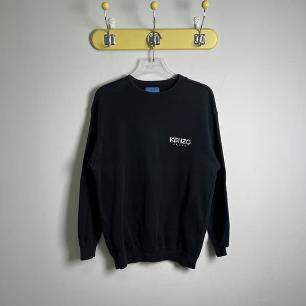 Kenzo 겐조 블랙 자수 맨투맨 M