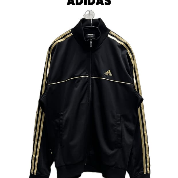 아디다스 올드스쿨 삼선 트랙탑 져지 블랙/골드