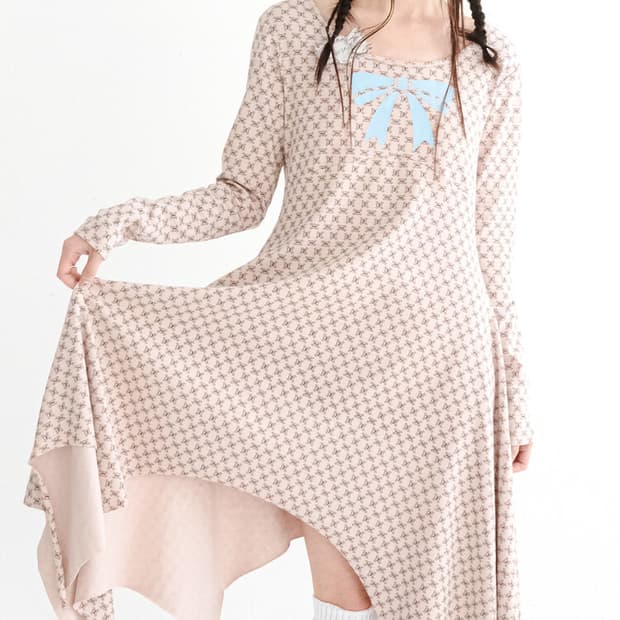 샵페어리 pointed drape jersey dress