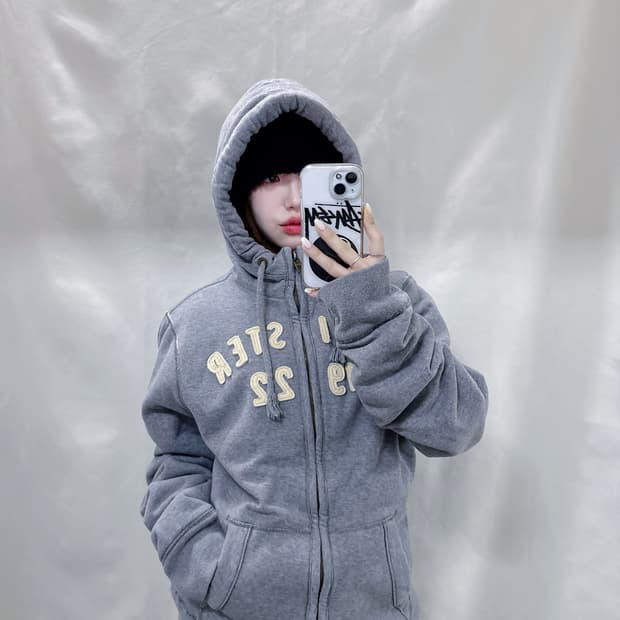 홀리스터 양털 후드집업 