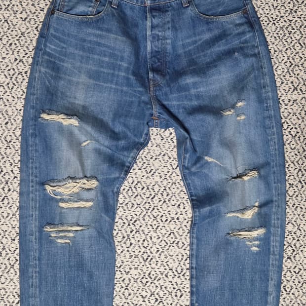 오디너리 핏츠 Loosed Crush Denim Pants 32