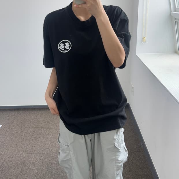 다다이즘 스몰로고 블랙 반팔티