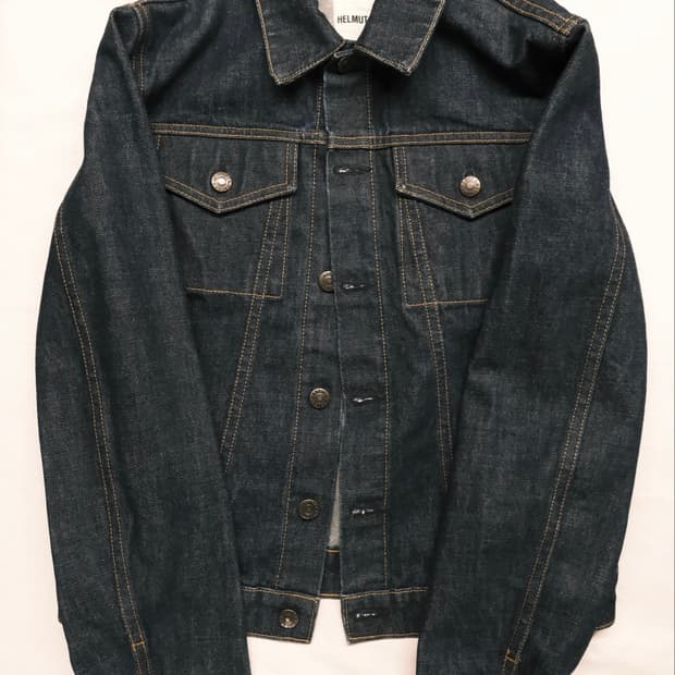 Helmut lang 리에디션 레드라인 데님 자켓 p