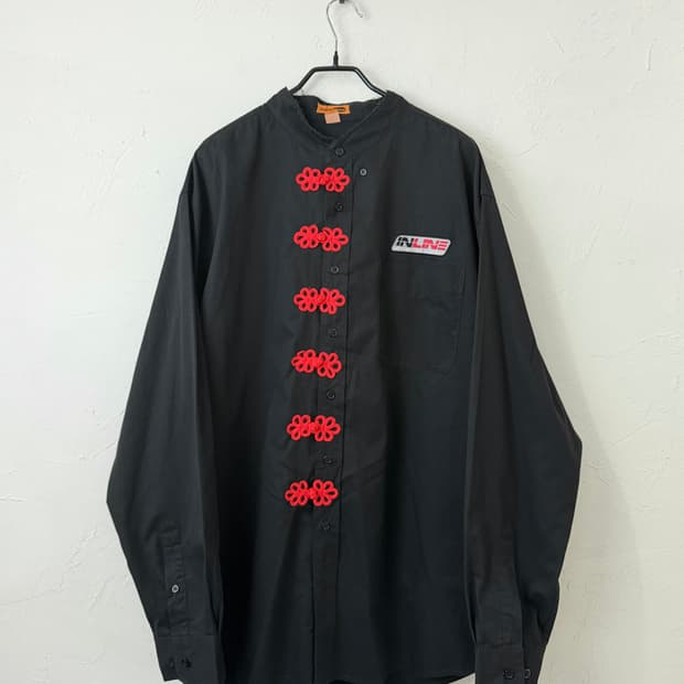 빈티지 치파오 커스텀 워크 셔츠