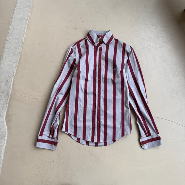 비비안 웨스트우드 맨 스트라이프 셔츠