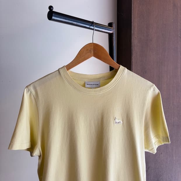 16784 - 메종키츠네 옐로우 폭스 반팔 티셔츠