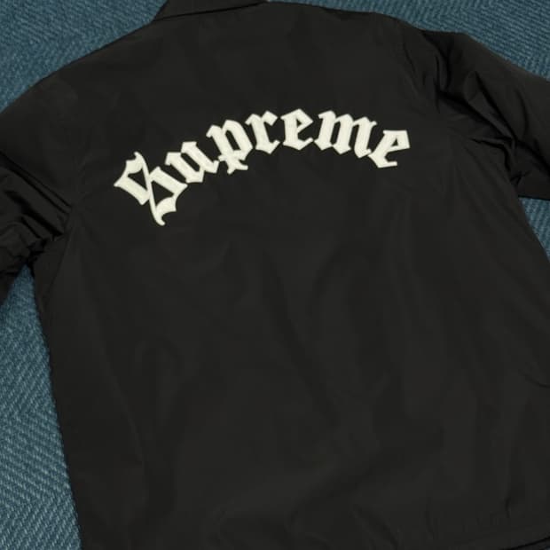16FW Supreme Oldenglish 코치자켓