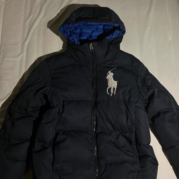 폴로 빅포니 패딩 네이비 s