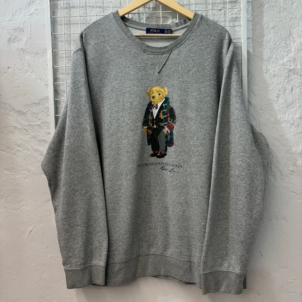 폴로 랄프 로렌 폴로베어 프린팅 스웻셔츠 2XL