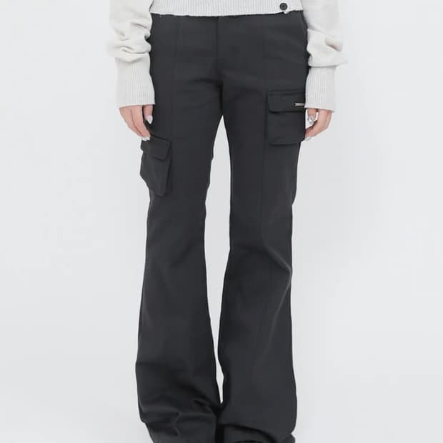 미세키서울 라인포켓카고팬츠 (차콜) Line pocket cargo