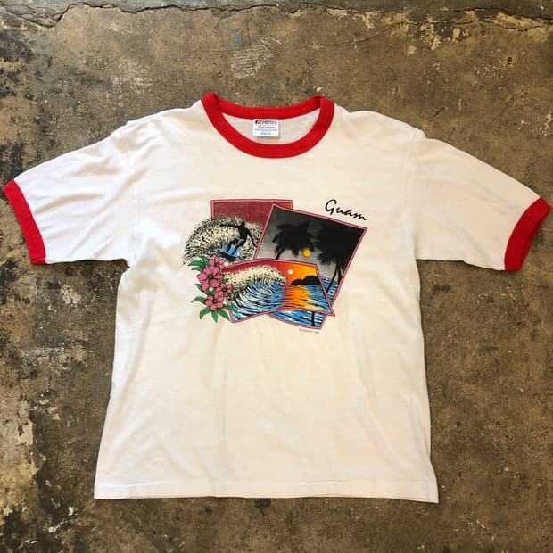 70s~90s Ringer T-shirt-M