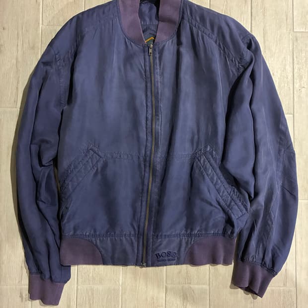 80’s 휴고 보스 실크 자켓