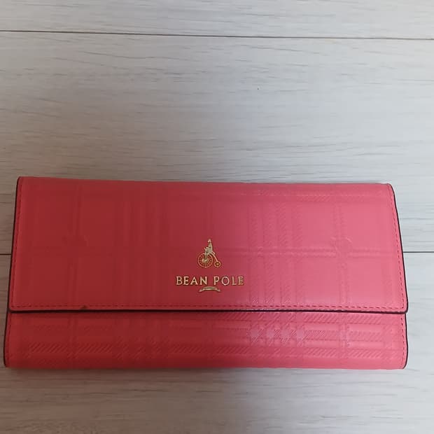 빈폴 핑크색 장지갑