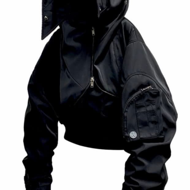 differetis 크롭 봄버 자켓