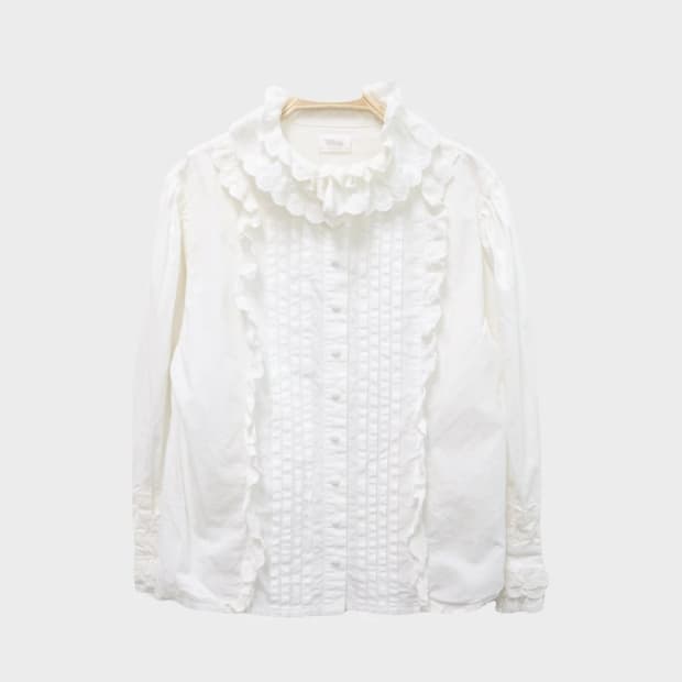 BIBIY 키즈 빈티지 프릴 블라우스 61081