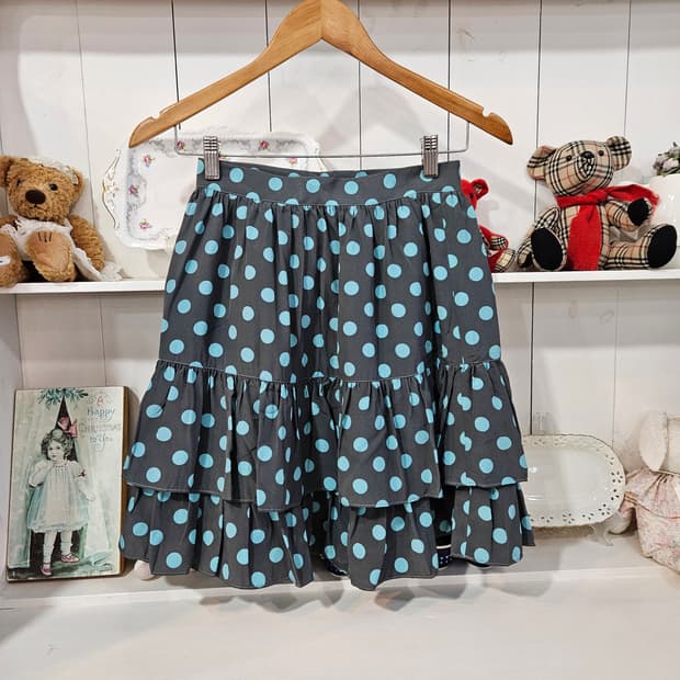 도트 캉캉 스커트