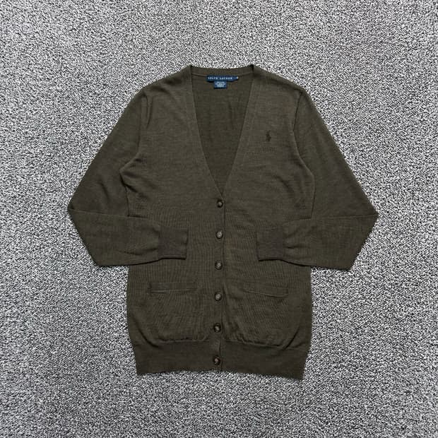 Name : 폴로 랄프로렌 시그니처로고 카키컬러 가디건 :) 