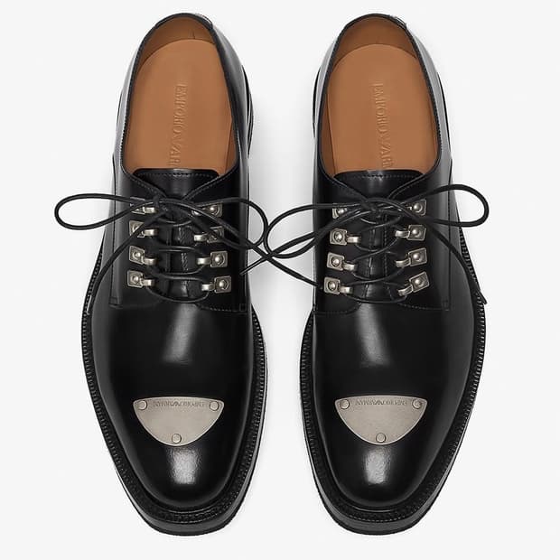 알마니/ 스틸토 더비 슈즈 구두