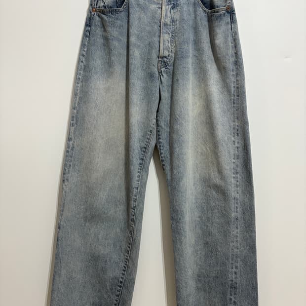 코모리 / 23SS 블리치 데님 진 팬츠 / 1