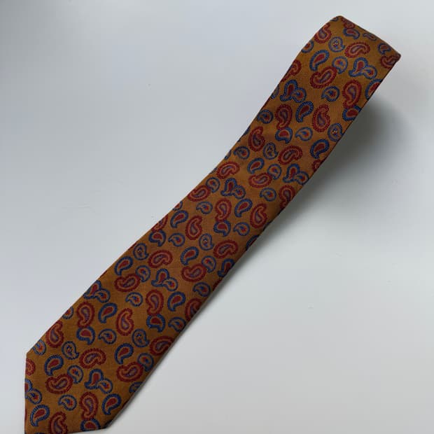 빈티지 실크 넥타이 7.8cm