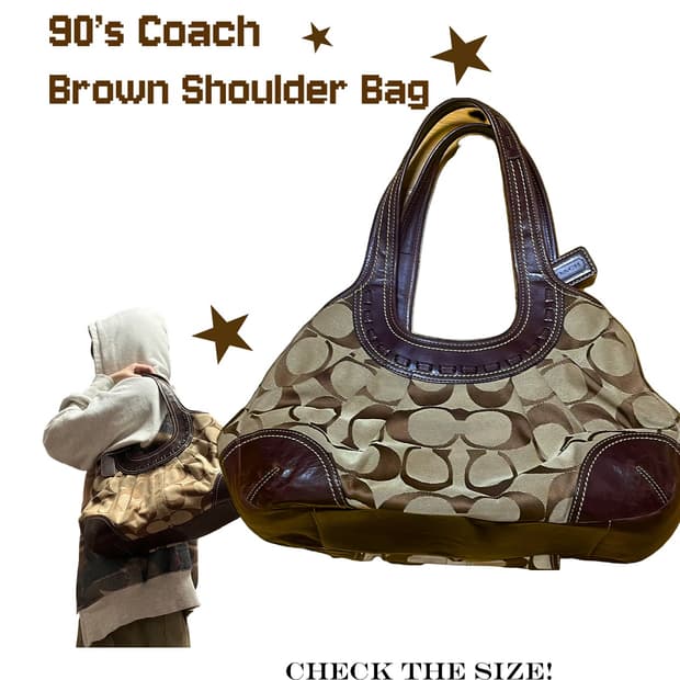 90‘s Coach Brown Shoulder Bag