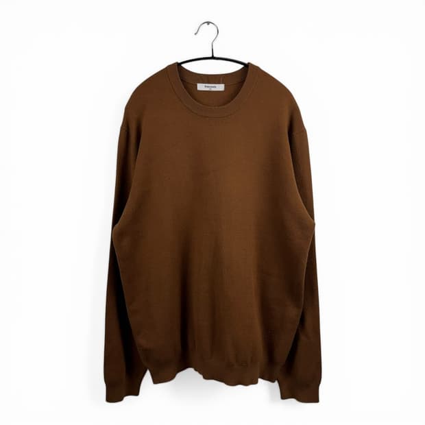 (2XL) 에잇세컨즈 라운드 니트 브라운