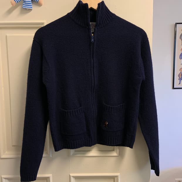 이스트보이 비글 하이넥집업 니트