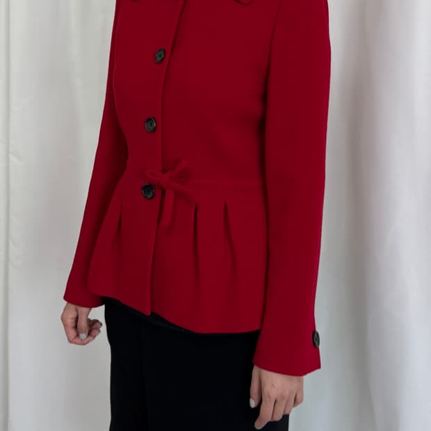 김영주 빈티지 레드 자켓