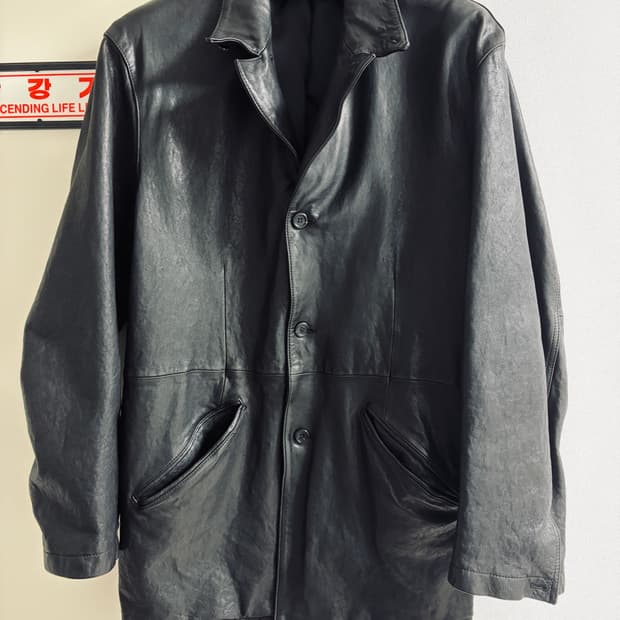 [초판본] 유스 워시드 레더 자켓 S