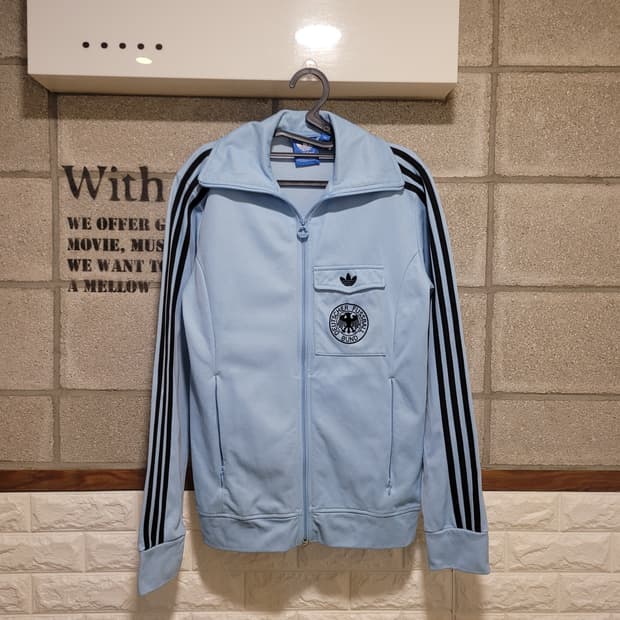 아디다스 독일 스카이블루 져지 100