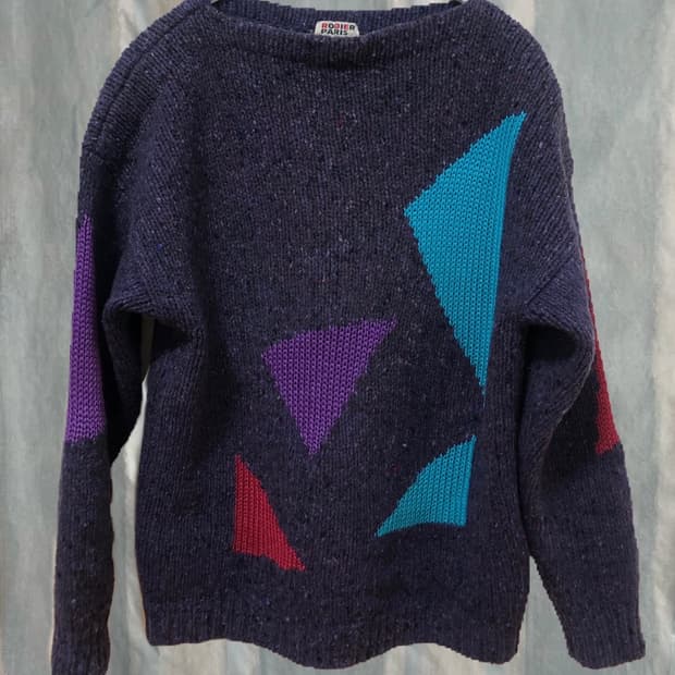 jpn 퍼플 니트 하구미 모리걸st