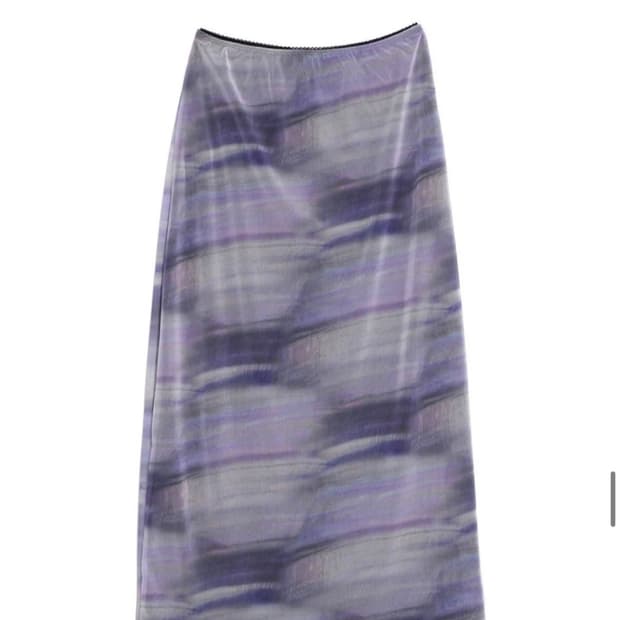 29cm 구매 ) 하이스쿨디스코 퍼플 롱 메쉬 스커트 1회착