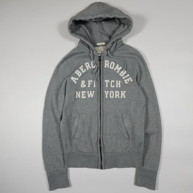 아베크롬비 그레이 후드집업 