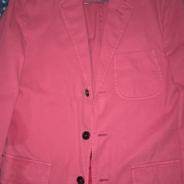 폴로 랄프로렌 핑크 콤비 코튼 스포츠 블레 이저 자켓