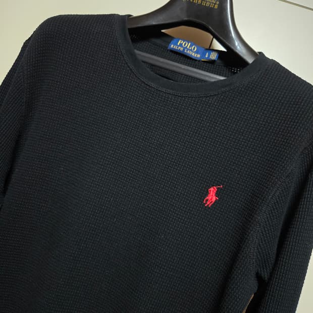 폴로 랄프로렌 여성 와플 롱슬리브 티셔츠